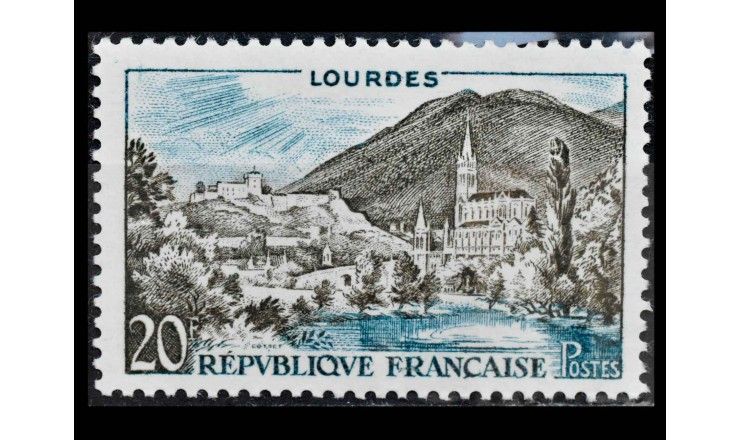 Франция 1958 г. "Стандартные марки: Ландшафты"