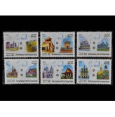 Лаос 2005 г. "50 лет европейским маркам (2006): Архитектура"