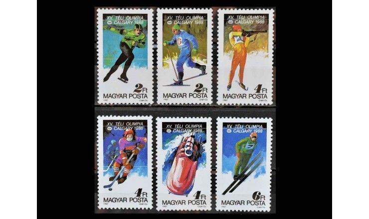 Венгрия 1987 г. "Зимние Олимпийские игры, Калгари"