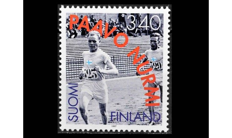 Финляндия 1997 г. "100 лет со дня рождения Пааво Нурми"