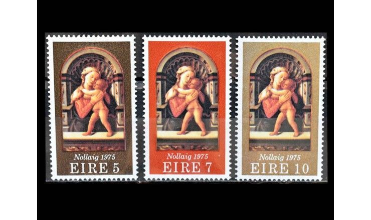 Ирландия 1975 г. "Рождество: Картина Филиппо Липпи"