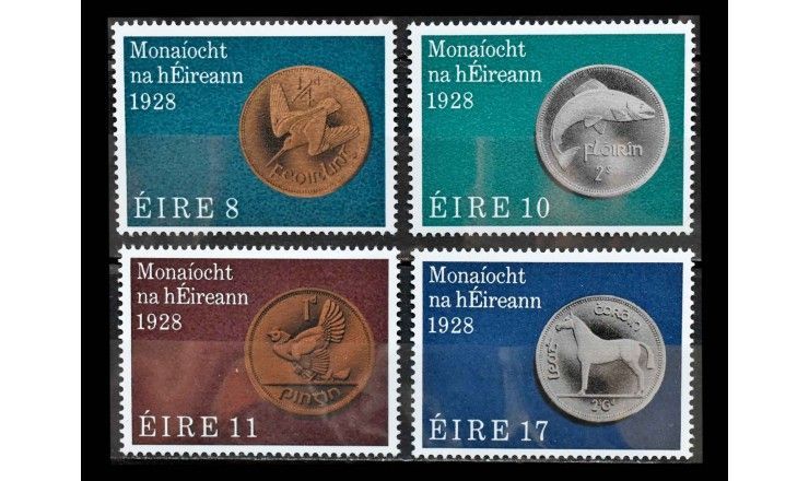 Ирландия 1978 г. "50 лет ирландской валюте: Монеты"