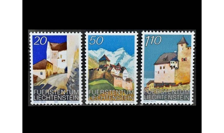 Лихтенштейн 1986 г. "Замок Вадуц" 