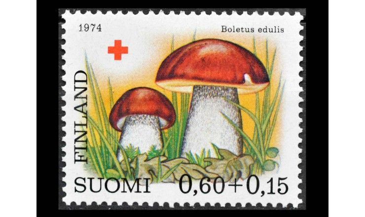 Финляндия 1974 г. "Красный крест: Грибы"