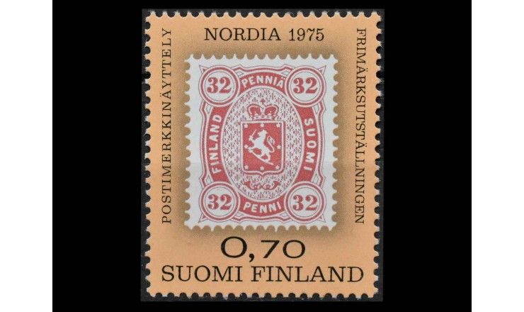 Финляндия 1975 г. "Международная выставка марок NORDIA '75, Хельсинки"