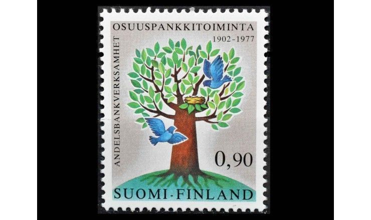 Финляндия 1977 г. "75 лет кооперативным банкам"