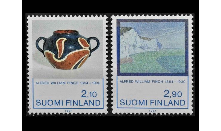 Финляндия 1991 г. "Искусство Альфреда Уильяма Финча" 