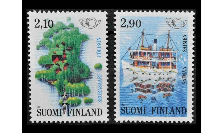 Финляндия 1991 г. "Север: Туризм"