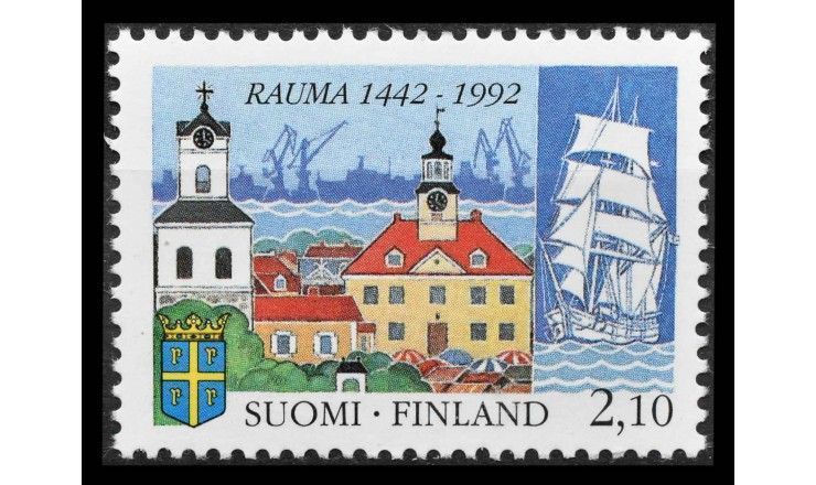 Финляндия 1992 г. "550 лет городу Раума"