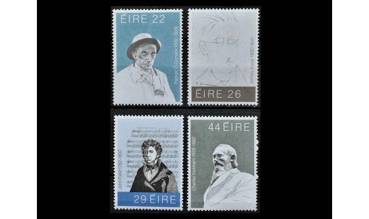 Ирландия 1982 г. "Ирландские писатели и музыканты"