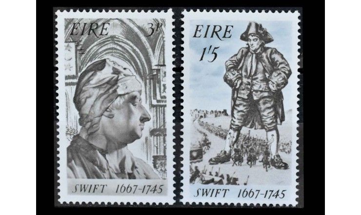 Ирландия 1967 г. "300 лет со дня рождения Джонатана Свифта"