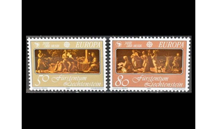 Лихтенштейн 1985 г. "Европа: Европейский год музыки"