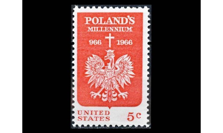 США 1966 г. "1000 лет Польше"