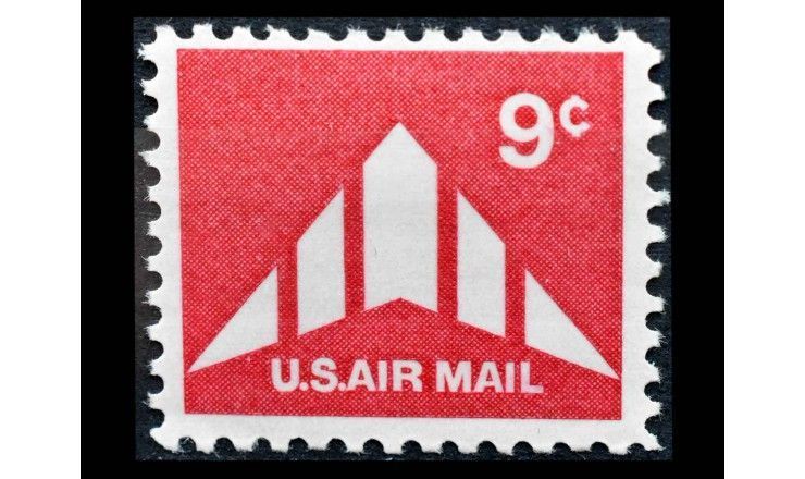 США 1971 г. "Стандартные марки: Дельтовидное крыло" 