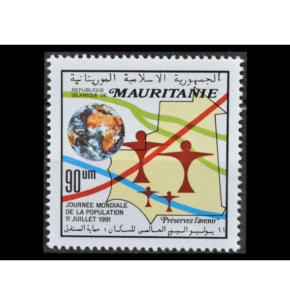 Мавритания 1991 г. "Всемирный день народонаселения"