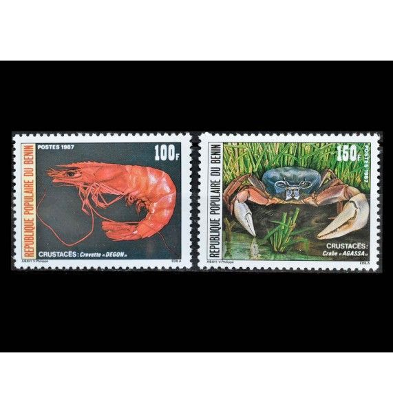 Бенин 1987 г. "Ракообразные" 