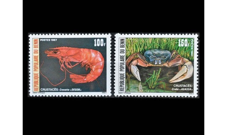 Бенин 1987 г. "Ракообразные" 