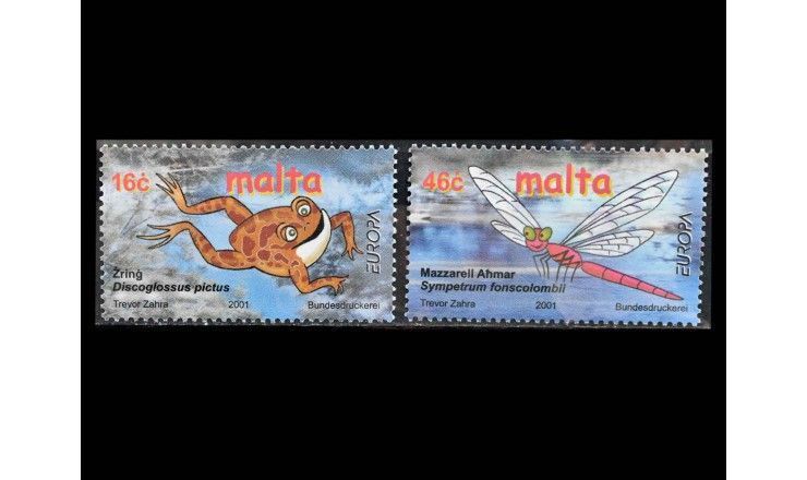 Мальта 2001 г. "Европа: Вода - природное сокровище"  
