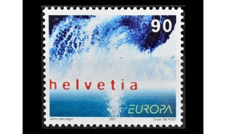 Швейцария 2001 г. "Европа: Вода - природное сокровище" 