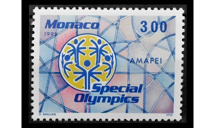 Монако 1995 г. "Специальная Олимпиада, Нью-Хейвен/Коннектикут"