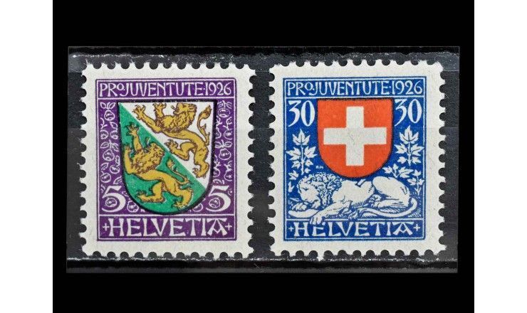 Швейцария 1926 г. "Гербы" 