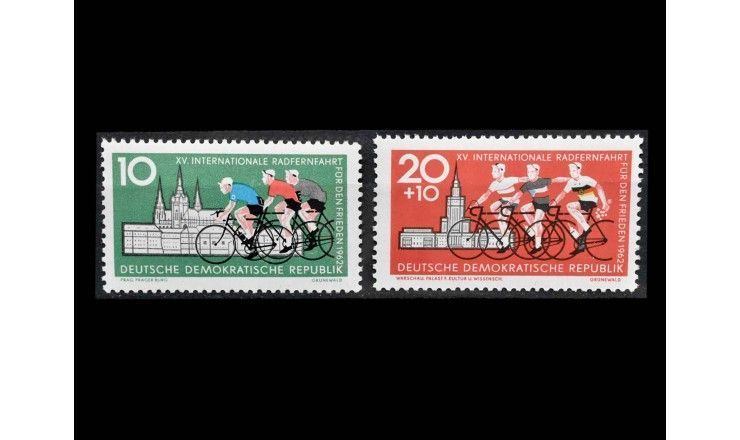 ГДР 1962 г. "Международная велогонка Мира Варшава-Берлин-Прага" 