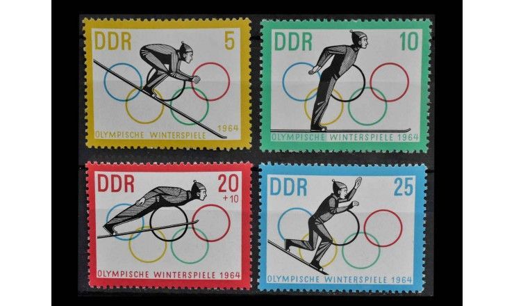ГДР 1963 г. "Зимние Олимпийские игры, Инсбрук: Прыжки с трамплина" 