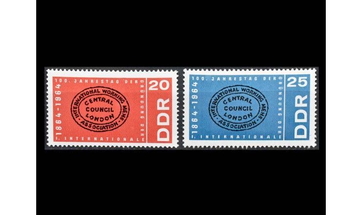 ГДР 1964 г. "100 лет со дня основания Первого Интернационала"