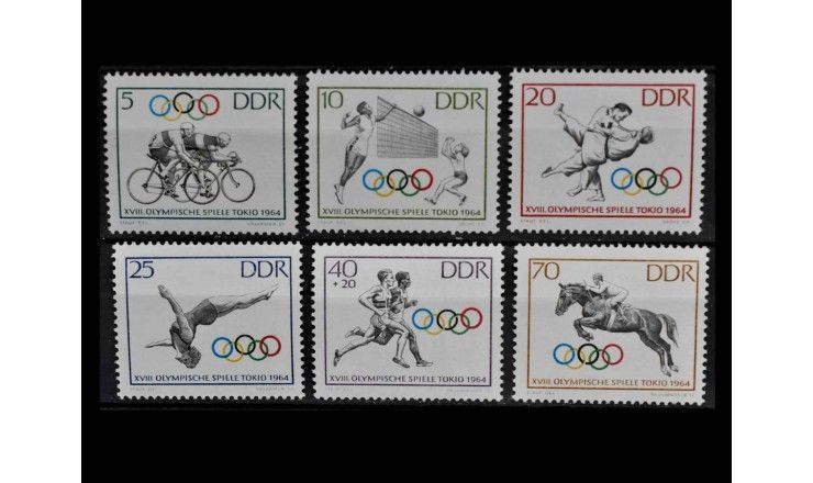 ГДР 1964 г. "Летние Олимпийские игры, Токио" 