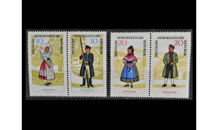 ГДР 1964 г. "Народные костюмы"