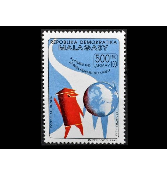 Мадагаскар 1992 г. "Всемирный день почты"