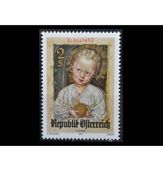Австрия 1971 г. "Рождество: Миниатюра Альбрехта Дюрера"