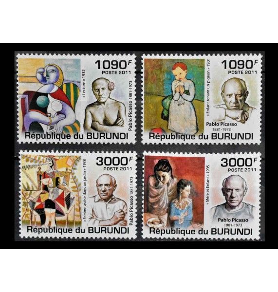 Бурунди 2011 г. "Картины Пабло Пикассо"