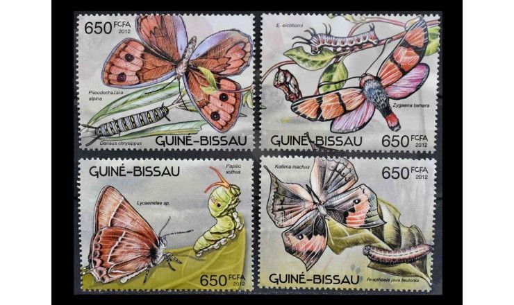 Гвинея-Бисау 2012 г. "Бабочки"