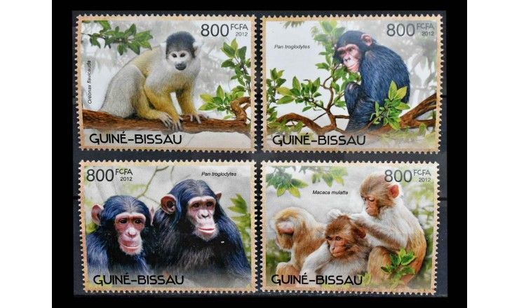 Гвинея-Бисау 2012 г. "Обезьяны"