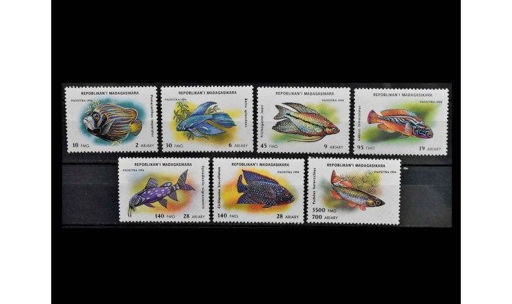 Мадагаскар 1994 г. "Аквариумные рыбы"