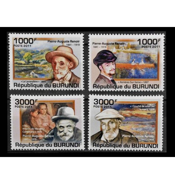 Бурунди 2011 г. "170 лет со дня рождения Пьера Огюста Ренуара"