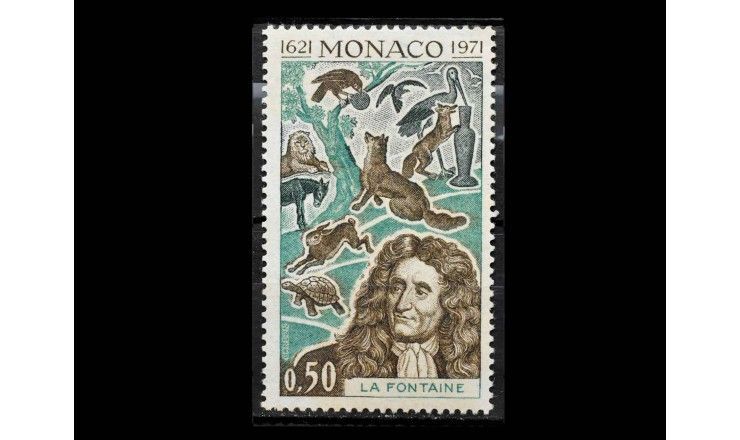 Монако 1972 г. "350 лет со дня рождения Жана де Лафонтена"
