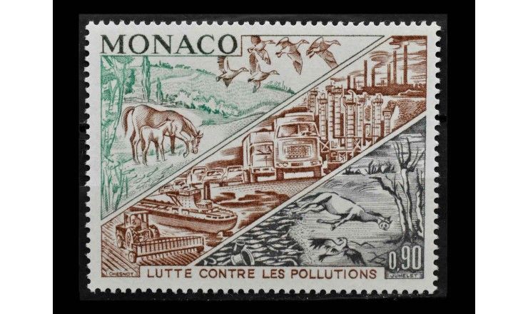Монако 1972 г. "Борьба с загрязнением окружающей среды"