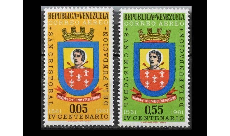 Венесуэла 1961 г. "Герб города Сан-Кристобаль, Тачира"