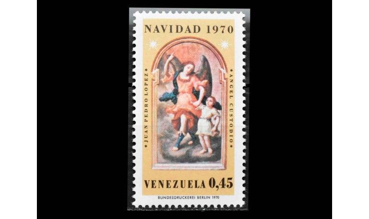 Венесуэла 1970 г. "Рождество" (дефект)