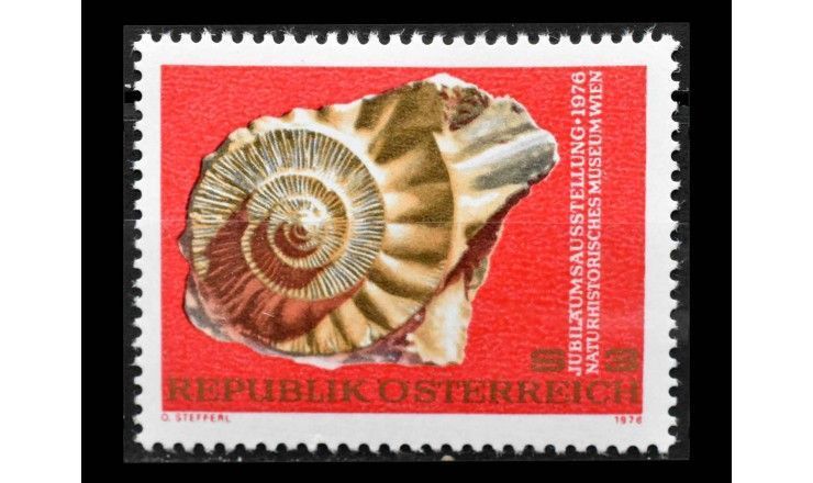 Австрия 1976 г. "Музей естествознания, Вена: Аммониты"