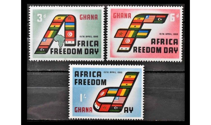Гана 1960 г. "День свободы Африки"