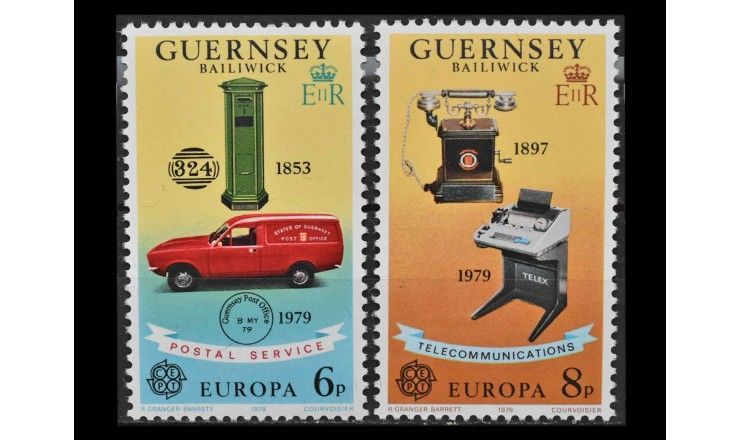 Гернси 1979 г. "Европа: История почты и телекоммуникаций"