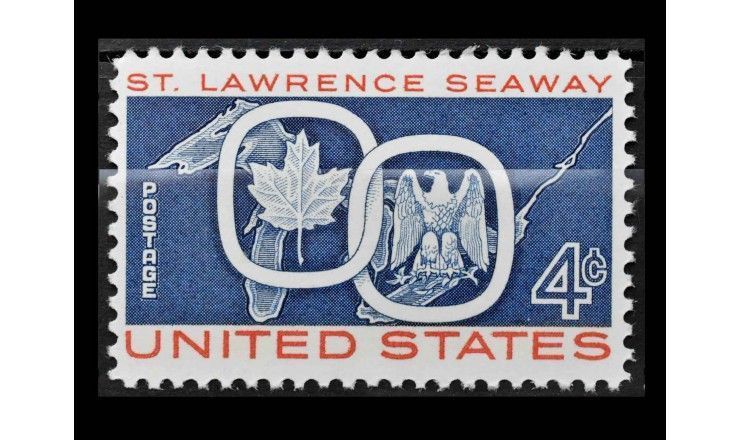 США 1959 г. "Открытие морского пути Святого Лаврентия"