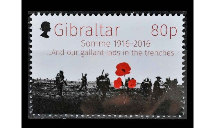 Гибралтар 2016 г. "100 лет битве на Сомме"