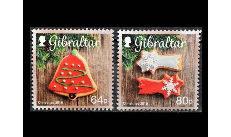 Гибралтар 2016 г. "Рождество: Рождественское печенье" 
