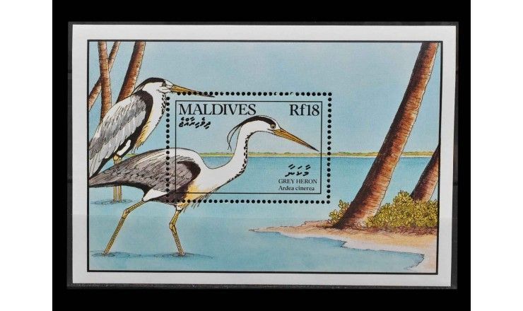 Мальдивы 1990 г. "Водоплавающие птицы"