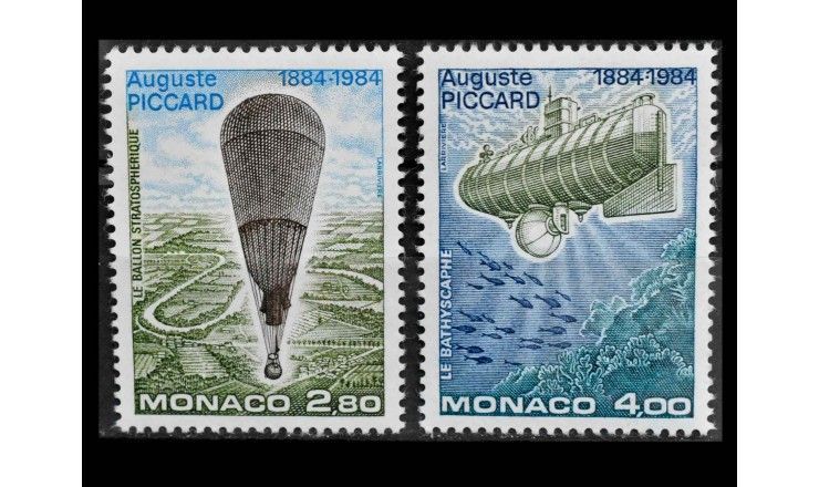 Монако 1984 г. "100 лет со дня рождения Огюста Пикара" 