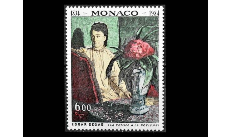 Монако 1984 г. "150 лет со дня рождения Эдгара Дега" 
